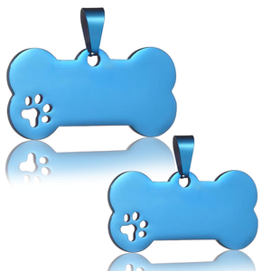 ป้ายห้อยคอสุนัขรูปกระดูก ป้ายชื่อสัตว์เลี้ยงแบบเรืองแสง 6 สี ทำจากซิลิโคน - Product Image 2
