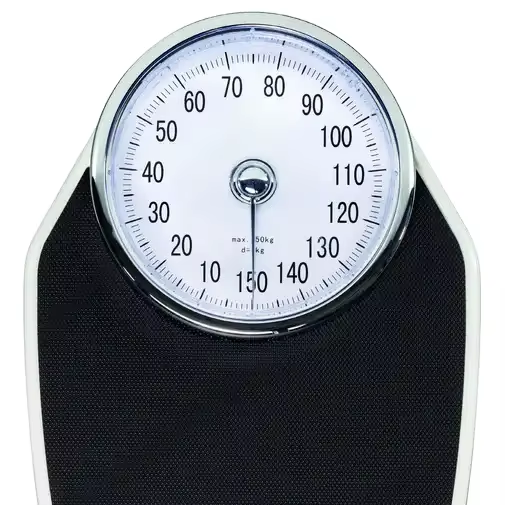 Balanza portátil antideslizante 160kgs con puntero, balanza