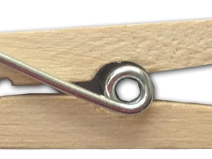 Pinzas de Ropa Rectangulares Multiusos de Acero Inoxidable con Gancho de Madera, Modelo GY JJ0027, para Uso en Sala de Estar - Product Image 3