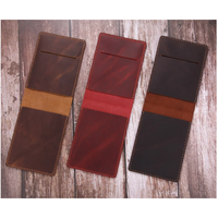 Housse de carnet en cuir véritable faite à la main pour carnet de poche mini à spirale supérieure 3,5 x 5,5, housse de carnet de poche en cuir véritable