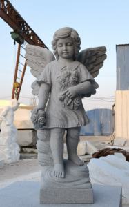 Vida tamanho anjo jardim estátua pedra mármore figura escultura granito estátua moldes suporte decoração para venda - Product Image 6
