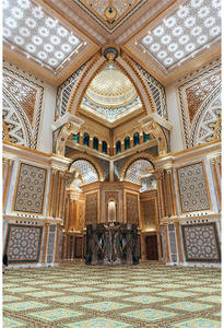 Carreau persan imperméable de bloc de tapis de pierre frittée de vente chaude avec la surface polie pour le salon et le mur de plancher - Product Image 4