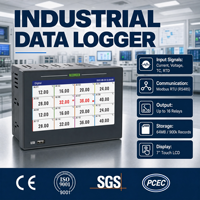 Enregistreur de Données Industriel GT72R JUJEA à Écran Tactile Universel 32 Canaux, Exportation de Données USB RS485, OEM pour Processus Industriels