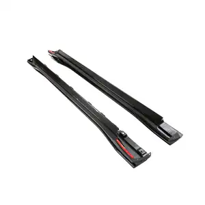 Dry Carbon Fiber Side Skirts Extensions For BYD Han 2020UP