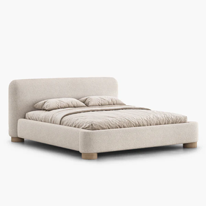 <span class=keywords><strong>Lit</strong></span> double moderne <span class=keywords><strong>de</strong></span> luxe français, grand format, blanc, en sherpa, pour chambre principale, villa, appartement, <span class=keywords><strong>avec</strong></span> tête <span class=keywords><strong>de</strong></span> <span class=keywords><strong>lit</strong></span> - Product Image 2