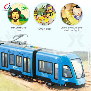 <span class=keywords><strong>Train</strong></span> électrique haute vitesse pour enfants Chengji, jouet avec scènes simulées, expériences amusantes, véhicule à friction avec lumière et musique - Product Image 2