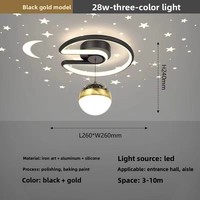 Luminaires de couloir en fer, éclairage d'entrée, lampes d'escalier, plafonniers de balcon modernes et minimalistes de style nordique tendance à fixation en surface