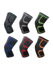 Genouillères de sport tricotées en gros, pour la course, le basketball, le cyclisme et le fitness, antidérapantes, respirantes, en nylon, pour hommes et femmes - Product Image 2