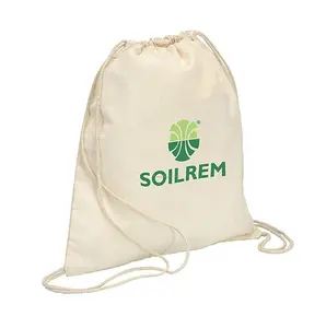 High Quality Customized Canvas Drawstring Sportpacks Promotional Bag