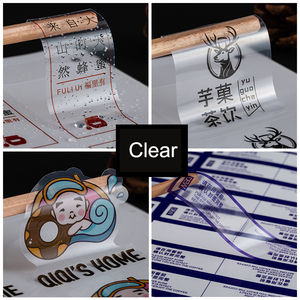 Tráng Giấy Sticker Tùy Chỉnh Craft Giấy Nhãn Phim Hoạt Hình Nhãn Dán Trong Cuộn Đầy Màu Sắc Gói Dán Với Mã Vạch - Product Image 4