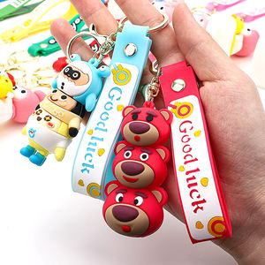 Vente en gros de porte-clés en PVC souple 2D et en caoutchouc de silicone 3D Anime, porte-clés en métal avec logo personnalisé, porte-clés promotionnels, mousquetons - Product Image 5