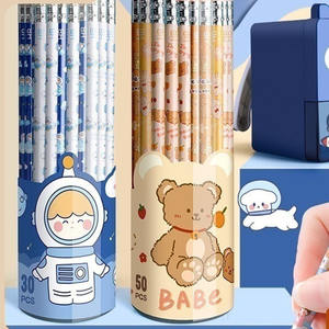 Lápices de Madera Personalizados Promocionales Hb de 7 Pulgadas, Redondos, Naturales, Escolares, Estándar, Bonitos y Personalizables - Product Image 4