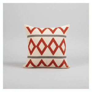 Cottoncloth Brand Bohemian Punch Embroidered Kilim Rug Cushion <b>Cover</b> Luxury Square Organic <b>Sofa</b> <b>Throw</b> Pillow Tile Color Washable - Product Image 2