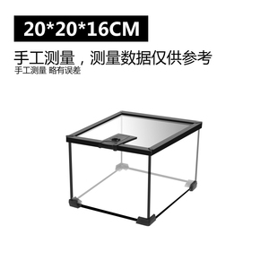 Nomoy rettile <span class=keywords><strong>per</strong></span> animali domestici terrario di vetro a schermo intero <span class=keywords><strong>per</strong></span> barbuto drago leopardo geco lucertola rana paguro YL-07 20*20*16cm - Product Image 2