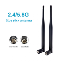Antenne Wifi omnidirectionnelle SMA mâle 2.4g 5.8g à gain élevé 5dbi pour panneau solaire, utilisation intérieure