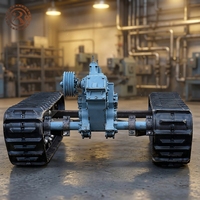 Motor Hidrolik Gearbox Berkualitas Tinggi dengan Sasis Rantai Karet, Kapasitas Beban Kuat, Tidak Mudah Terguling, Cocok untuk Mini Excavator