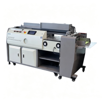 HT-9+S490E Alimentador Automático de Cubiertas, Máquina Encuadernadora Automática con Pegamento Térmico para Tamaños A4 y A3