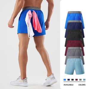 Pantalones cortos ligeros para hombre que absorben la humedad para actividades al aire libre con bolsillos con cremallera - Product Image 2