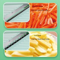 Upgrade Multifunctionele Fruitgroentesnijder Knop Snijmachine Shredder Huishoudelijke Mandoline Aardappel Groenten Snijmachine