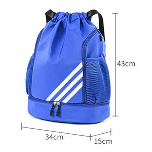 방수 스포츠 졸라매는 끈 배낭 여행 체육관 가방 로고가있는 남녀 공용 맞춤 졸라매는 끈 가방 - Product Image 6