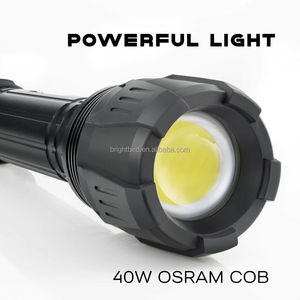 ไฟฉายแบบชาร์จไฟได้สำหรับนกสว่าง40W 4000ลูเมนซูมได้ IP44อลูมิเนียมอัลลอยด์กลางแจ้งตั้งแคมป์เดินป่าใช้ฉุกเฉิน - Product Image 5