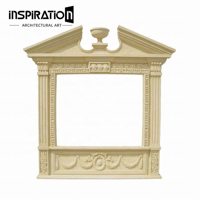 INSpiration GRC Manufacturer Customized GFRC Concrete Cast Stone Decorative Column Window Door Frame Design