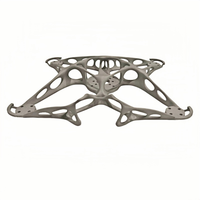 Services d'impression 3D de structures en titane aérospatial sablée, fabrication OEM avec 15 ans d'expérience