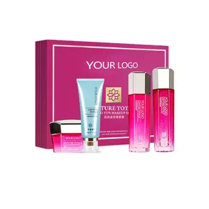 skin care products revitalizing hydrating moisturizing plain makeup 4-piece set hydrating and repairing