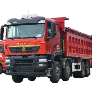 SZ EV Mining transportation electric tipper truck CNHTC HOWO TX Cargo Truck 360hp 8X4 muck EV dump truck for sale