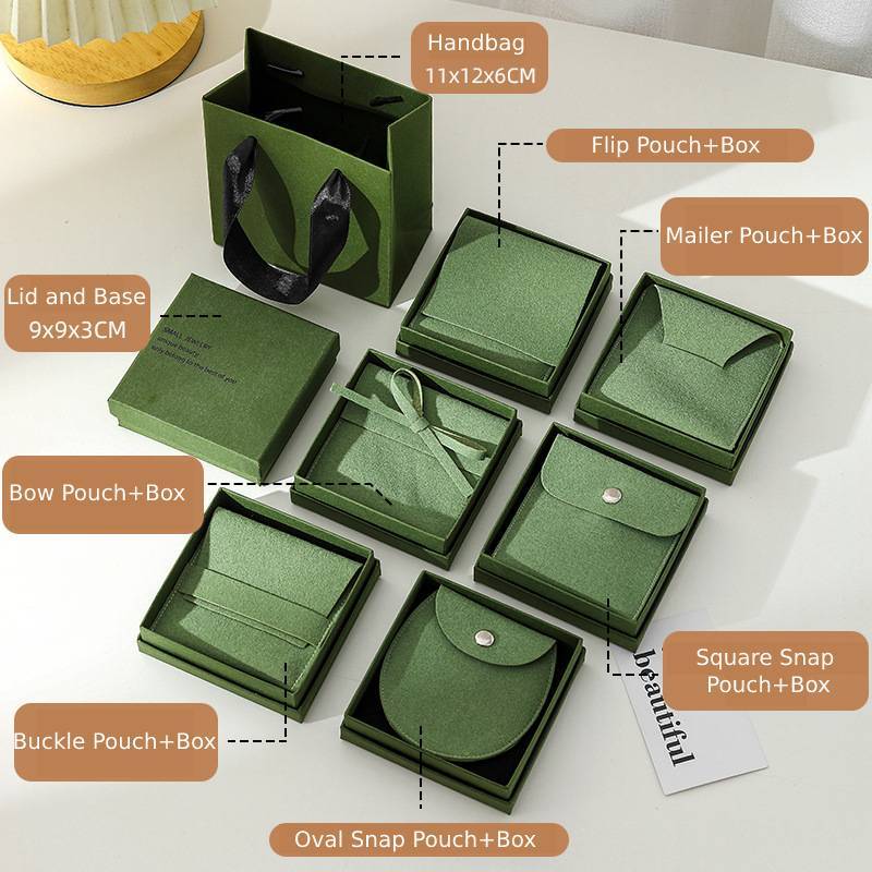 Green(9*9*3cm Lid and Base Box)