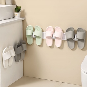 Plastic <b>Holder</b> Continuous Slipper Rack <b>Shoe</b> Organizer Door Space Saving <b>Shoe</b> Rack Organizer for Living Room Bathroom - Product Image 2
