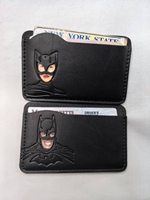 Dompet Minimalis Grosir Desain Logo Tempat Kartu Bisnis Kulit PU Tempat Kartu Identitas dan Kartu Kredit untuk Pria