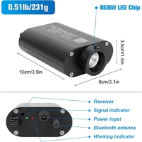 Kit de Plafond Étoilé LED RGBW 12W à Fibre Optique, Projecteur Galaxie Starlight pour Voiture / Home Cinéma