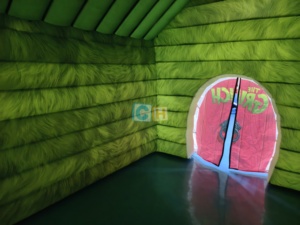 <span class=keywords><strong>D</strong></span>écoration de Noël <span class=keywords><strong>Maison</strong></span> du Père Noël Châteaux gonflables de Noël Tente gonflable de Noël pour fête - Product Image 5