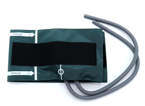 Manguito <span class=keywords><strong>NIBP</strong></span> de nailon verde reutilizable, tubo doble de 18-26 cm, manguito de presión arterial de vejiga pediátrica/infantil para uso hospitalario - Product Image 4