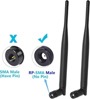 Antenne caoutchouc 6dBi 2.4GHz (interface UFL) pour routeur WiFi et appareils sans fil