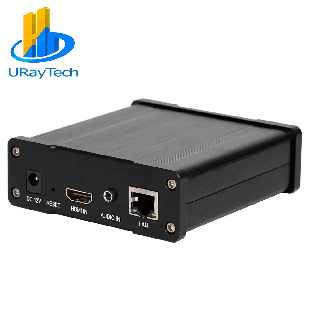 URay UHD 4K HDMI Video Audio Encoder H.264 H.265 IPTV Encoder RTMP Langsung Streaming Langsung HDMI Ke SRT RTSP Pemancar HTTP