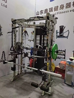 Station de musculation multifonctionnelle XinRui Home Gym avec rack à charges, machine Smith et banc polyvalent