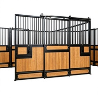 Panneaux de box pour chevaux en métal sur mesure, équipement d'écuries portables pour chevaux