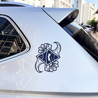 Autocollant de voiture personnalisé résistant aux UV avec logo, décalcomanie publicitaire en vinyle pour vitres, autocollant de fenêtre de voiture sur mesure