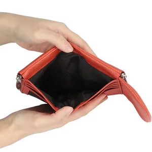 Portefeuilles courts AndoBag pour femmes, en cuir de vache véritable, porte-monnaie tendance, nouveau portefeuille en cuir de vache souple, porte-cartes 1556 - Product Image 6