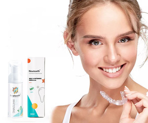 Mousse de blanchiment des dents <span class=keywords><strong>pour</strong></span> enlever les taches, nettoyant <span class=keywords><strong>pour</strong></span> les dents, <span class=keywords><strong>pour</strong></span> Invisalign, <span class=keywords><strong>appareil</strong></span> <span class=keywords><strong>dentaire</strong></span>, dentifrice en Mousse, offre spéciale - Product Image 1