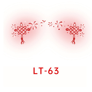 Spring Festival Temporary Face Sticker Waterproof One Time <b>Paper</b> Decal for New Year Party Decoration Holiday Body Art Use - Product Image 6