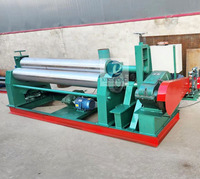 Machine à cintrer les tôles hydraulique manuelle à 3 rouleaux 30x2500mm, robuste, pour le cintrage d'acier en forme de cône et de cylindre