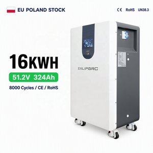 Batterie LiFePO4 EXLIPORC 16 kWh 51,2 V 324 Ah |   Stock de l'entrepôt en Pologne |   Système de stockage d'énergie solaire domestique 8000 cycles - Product Image 1
