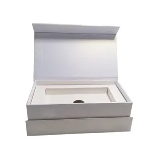 Atacado logotipo personalizado moda caixa de papel caixa de papel branco caixa universal para iphone caso embalagem