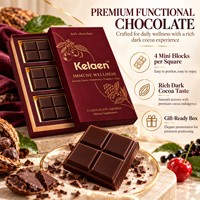 Barres de suppléments à base de plantes au chocolat noir, avec Acerola, Baies de sureau, Vitamine C et Zinc – Complément alimentaire pour un plaisir quotidien