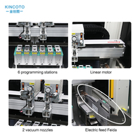 6 Stasiun Kerja Mesin Pemrograman IC Reel to Reel Cocok untuk Chip QFN, SOP, SSOP, TSSOP, SON, dan QFP