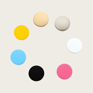 ידיות עגולות בצבע מקרון מצויר עם חור יחיד - ידיות לחדר ילדים לארון/מגירה/ארון/רהיטי טאטאמי - Product Image 1