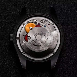 2025 montre mécanique de luxe haut de gamme pour hommes, montre mécanique simple Tourbillon tout noir - Product Image 2